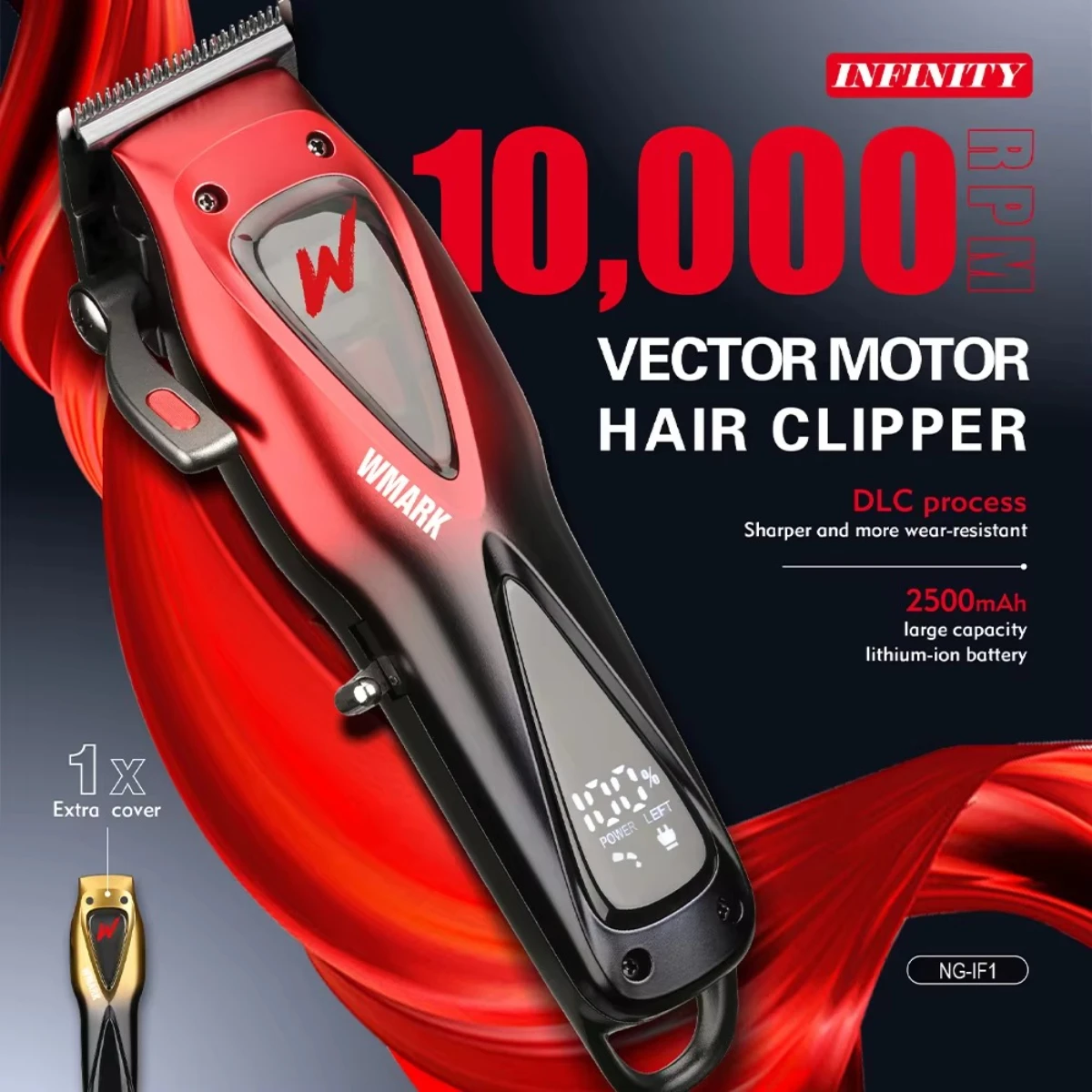 WMARK Cordless Hair Trimmer 10000 RPM for Men