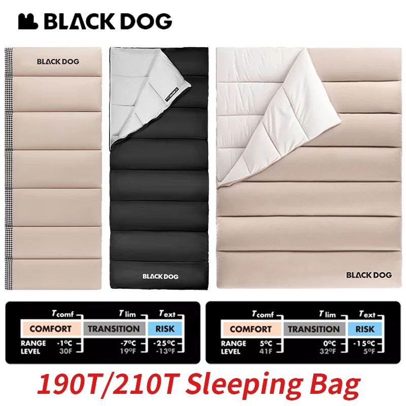 

Naturehike BLACKDOG сращенный спальный мешок для кемпинга, пешего туризма, путешествий, водонепроницаемый, моющийся, одинарный, двойной, сверхлегкий, для сна