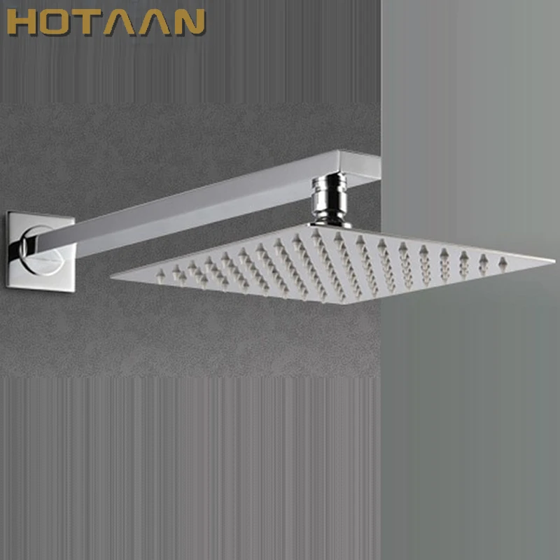 . 20cmx20cm Rain Shower.Ultra Thin Rain Shower Head with arm & Chuveiro Ducha With 42cm Arm.Accessorie Banheiro