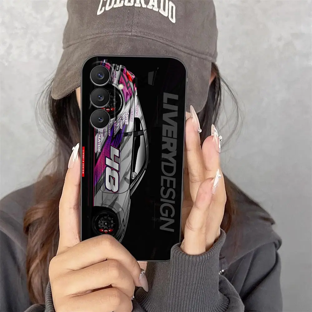 Tokyo JDM Drift Sports Car Cover Phone Case For Samsung Galaxy S26 S25 S24 S23 S22 S21 S20 FE Ultra Plus Unique Bumper TPU Case