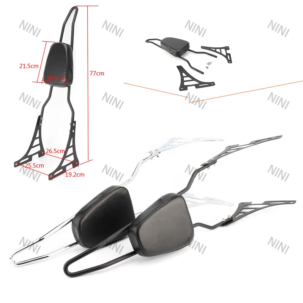 

Motorcycle For Harley Davidson Sportster XL 883 1200 XL883 XL1200 2004-2017 Passenger Sissy Bar Backrest Pad Protector