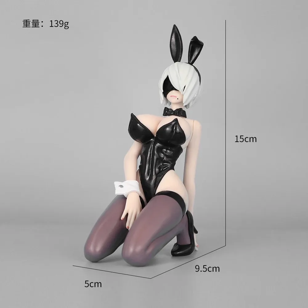 27CM Gioco Anime NieR:Automata Ver1.1a YoRHa Tipo B No.2 2B B-style 1/4 Bunny Ver In Piedi PVC Figura Regalo di Natale Giocattolo bambola