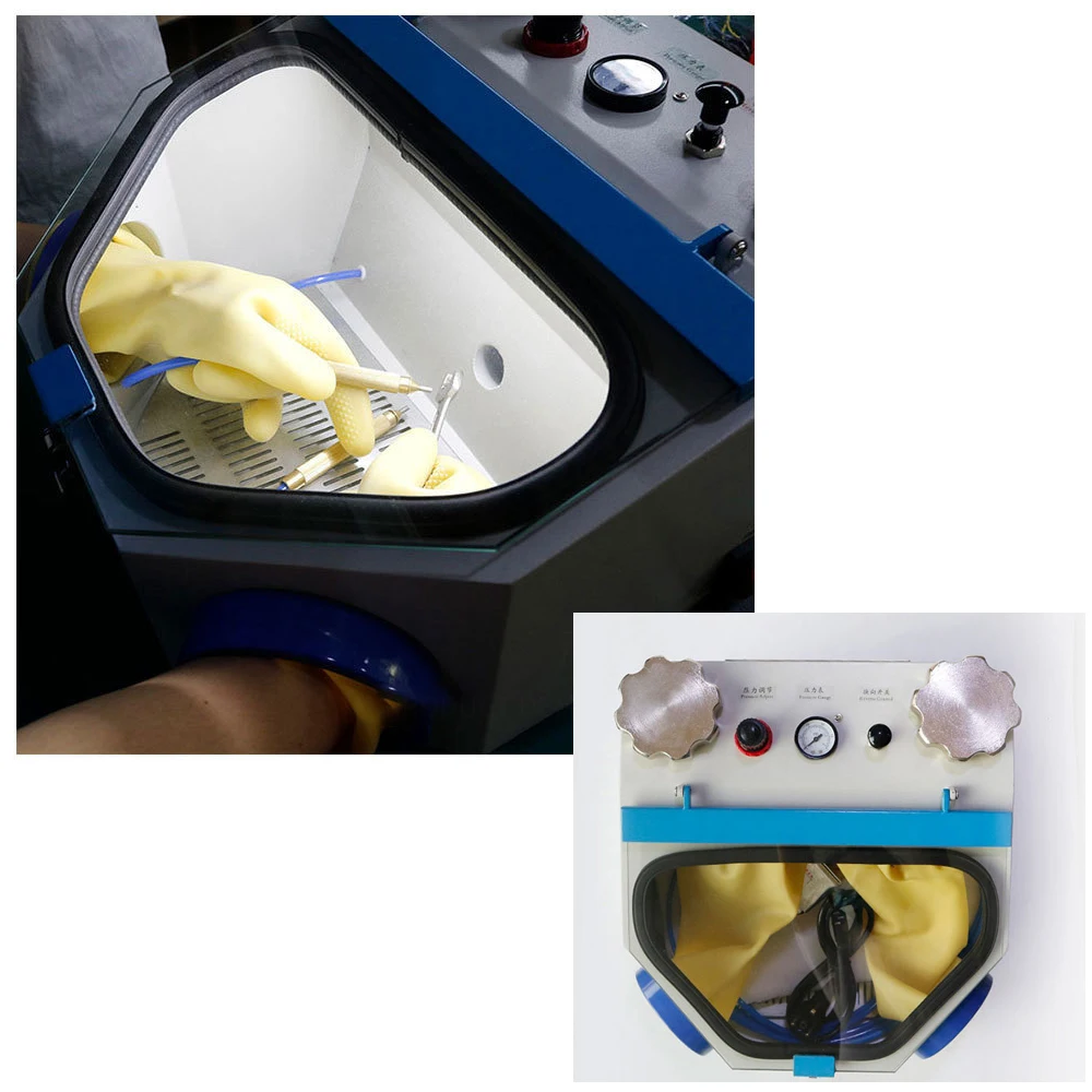 歯科用ダブルペンサンドブラスター口腔修復用ポーセレン歯サンドブラスト研磨機ミニサンドブラスト機