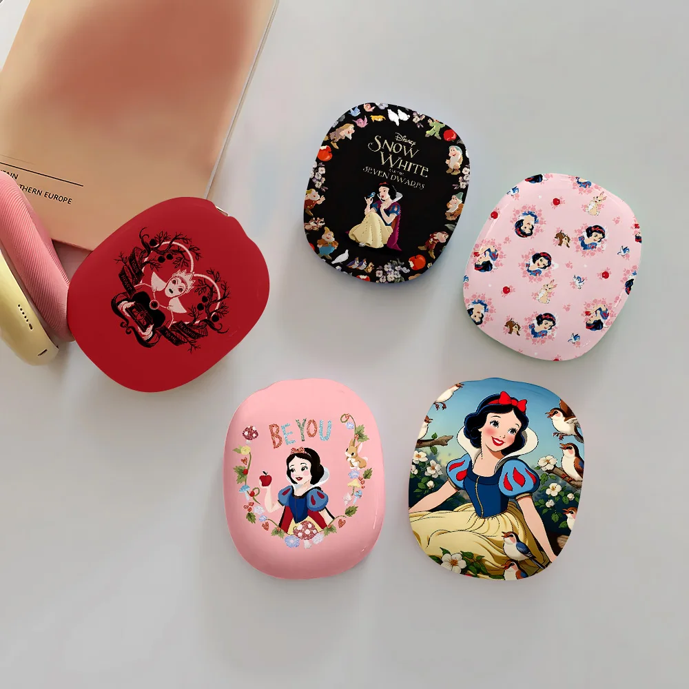 Disneys Classic Personalized Airpods Max Headphone Case S-Snows W-Whites Shockproof Protective Glossy Earphone Anti-fall Cover