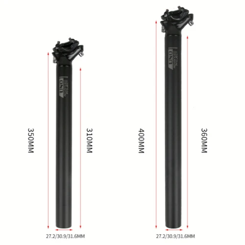 Imagen 2 del producto UNO MTB tija de sillín de bicicleta de carretera tubo de sillín de bicicleta de aluminio 27,2/30,9/31,6mm * 350/400mm