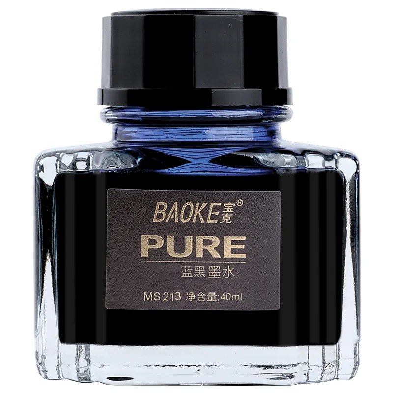 Imagem -03 - Baoke-caneta-tinteiro Azul e Preta 40ml Ms213