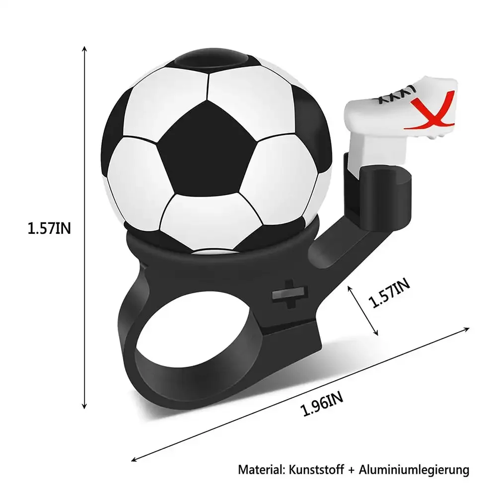 Aluminiowy dzwonek rower ze stopu z dzwoneczkiem kierownica rowerowa dzwonek do piłki nożnej MTB rower ostrzeżenie o bezpieczeństwie Alarm akcesoria rowerowe