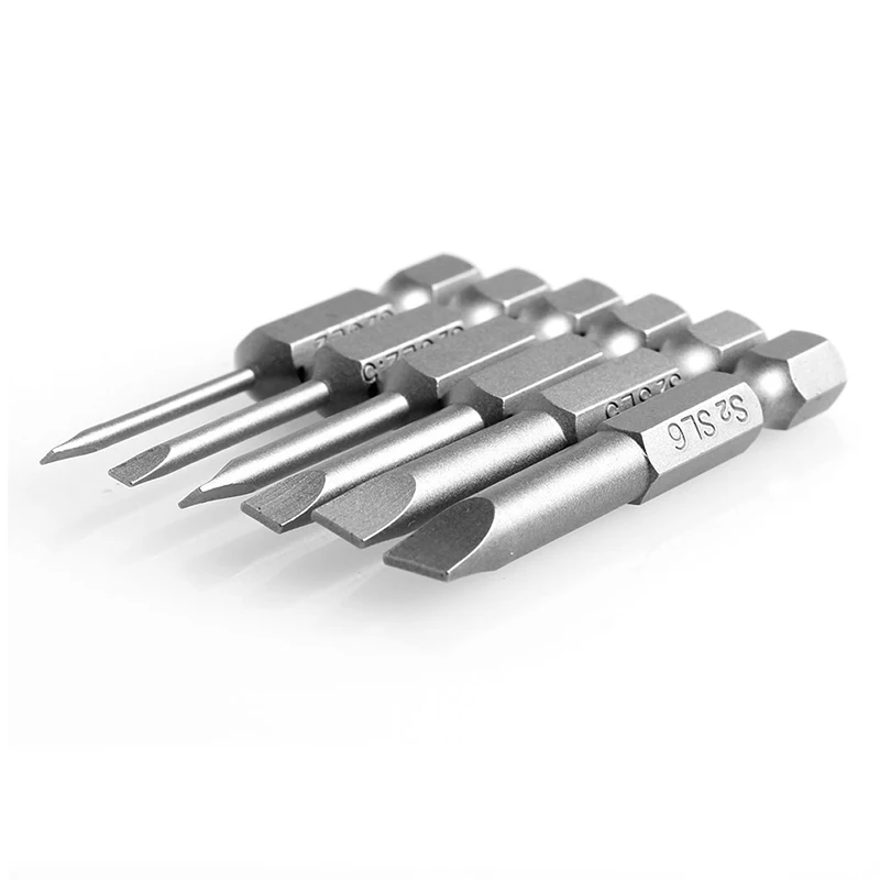 F92C 6pcs/Set 50 мм 2,0-6,0 мм плоская для головки.