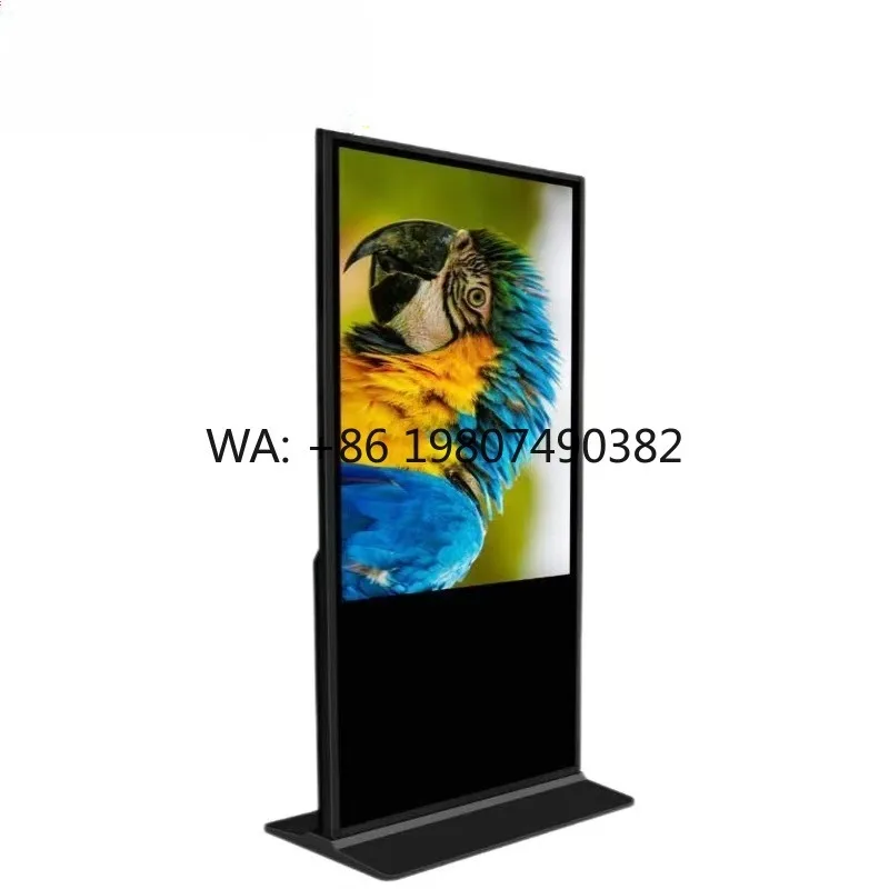 

55 Inch 1080P 4K IPS LCD Touch Floor Standing Digital Signage NFC Technology Black Color Indoor Advertising Display Screen