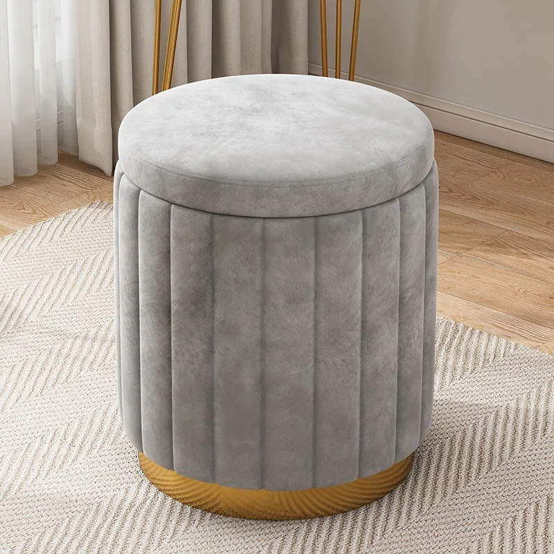 

Customizable Internet celebrities ins Makeup Round Stool Beauty Comfortable Durable Storage Cloth Stool
