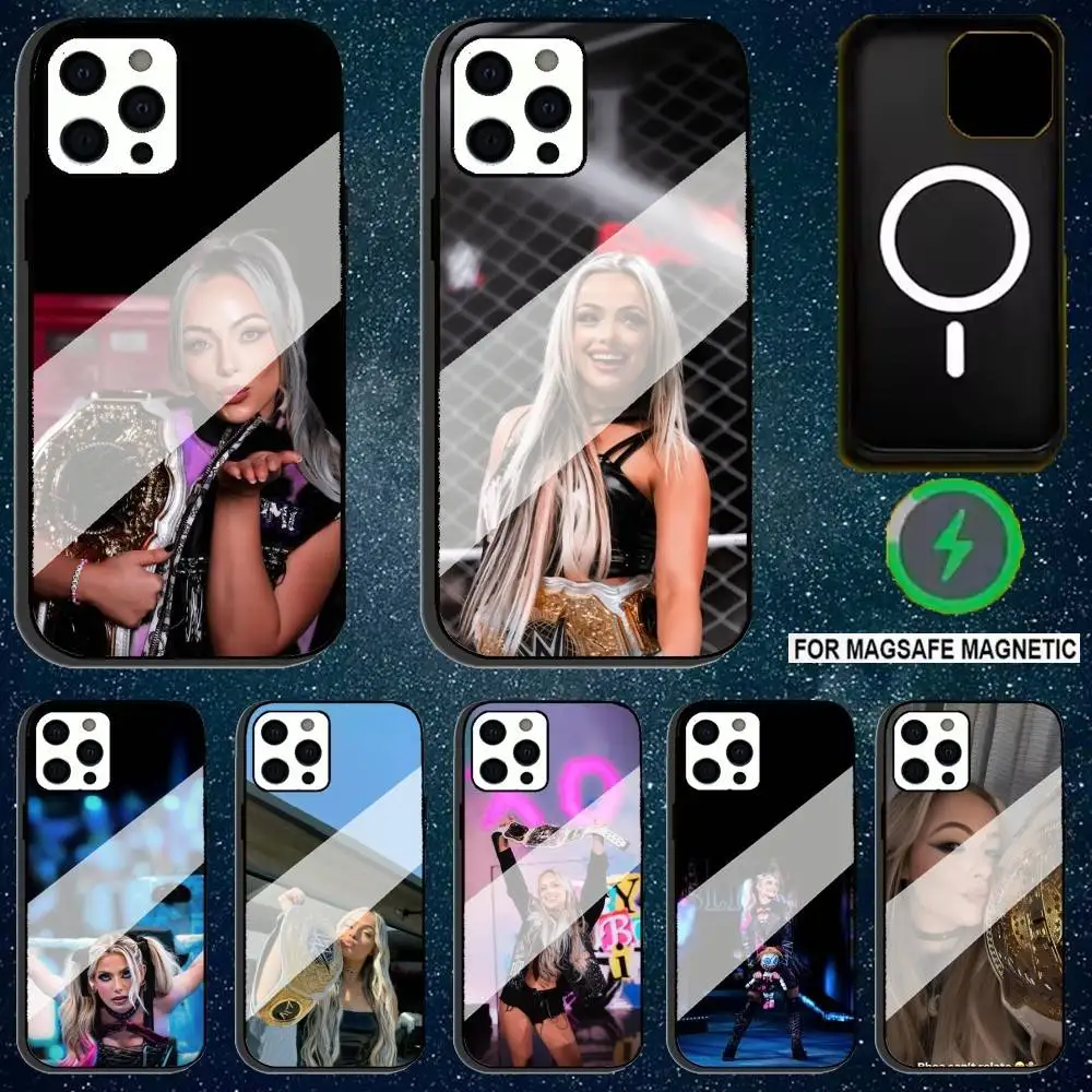 

L-Liv Wrestler M-Morgan Phone Case For iPhone 17,16,15,14,13,12,11,Pro,Max,Plus,Mini,SE4,E Magnetic Magsafe Wireless Charging