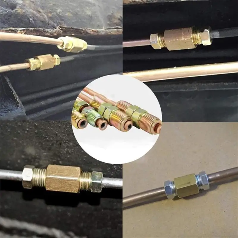 M76E 1/4 Brass Brake Adapter And 3/8 7/16 24 Thread For Secure Installation