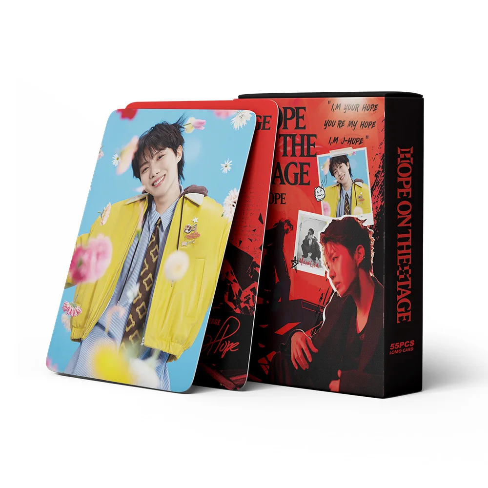55Pcs/Set Kpop Hope on the Stage Lomo Card New Ablum HD Photo Print Pictures Postcards Photocard For Fans Collection Gifts