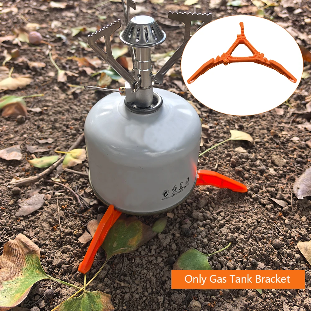 مثبت علبة الوقود لمواقد التخييم صغيرة قابلة للطي للتخييم والتنزه والطبخ خزان الغاز موقد حامل خرطوشة علبة ترايبود #4