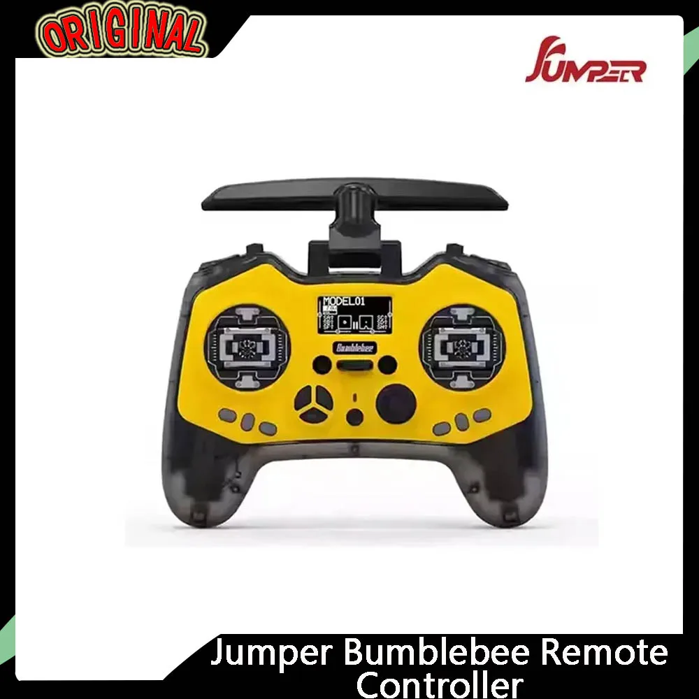 

Jumper Bumblebee 2.4G ELRS Remote Controller - 1000mW Built - in Transmitter, Hall Sensor Gimbals for FPV Racing Drones
