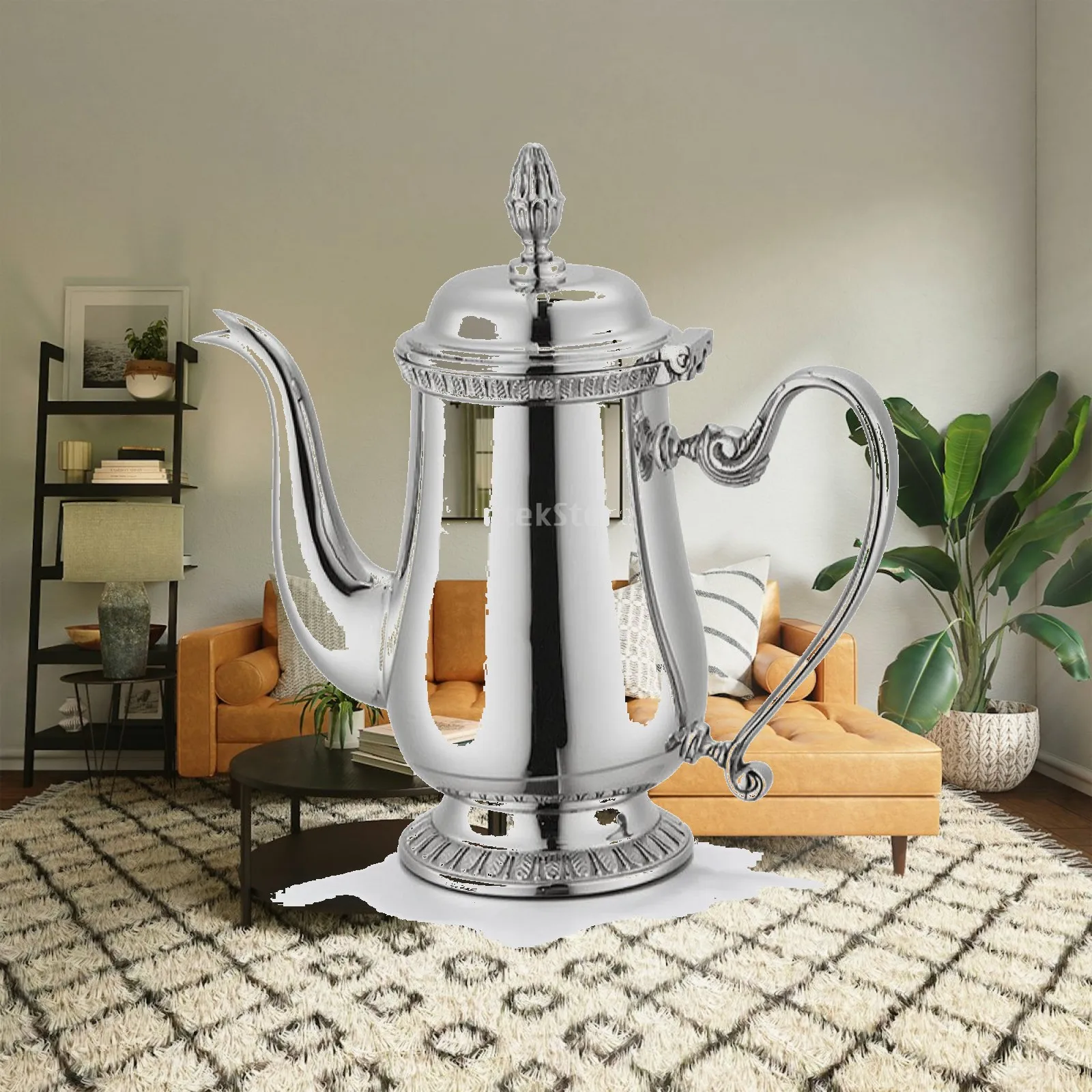Coffee Pot with Lid Stainless Steel Vintage Coffee Pot Elegant for Collectors