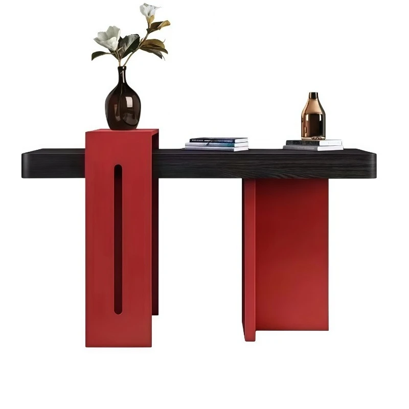 

Entrance Cabinet Red Entrance Entrance Desk Living Room Decorative Cabinet Sofa Back Cabinet Storage Locker