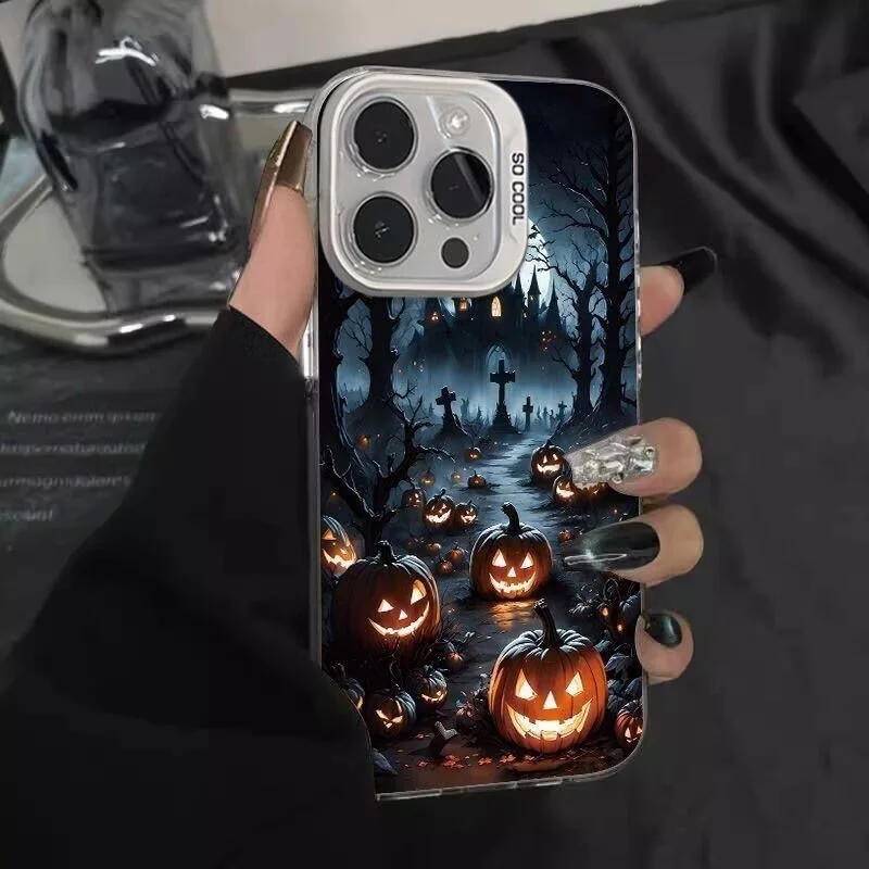 Halloween Ghost Pumpkin Flower Casing For Xiaomi POCO X6 X3 M6 F6 F5 X5 X6 X7 F7 Pro 11 Lite 12 13 14 12T 13T 14T Pro IMD Cover