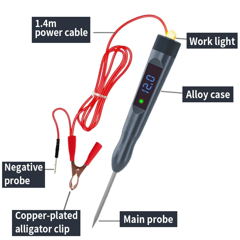 Diagnostic Test Tools Car Circuit Tester Auto Automotive Light Probe Pen DC 6V 12V 24V Test Automotive Motorcycle Accessories