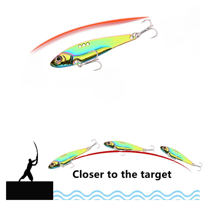 Vibe Crankbait Señuelo Vibración con Ojos 3D para Lubina y Perca - imagen 2