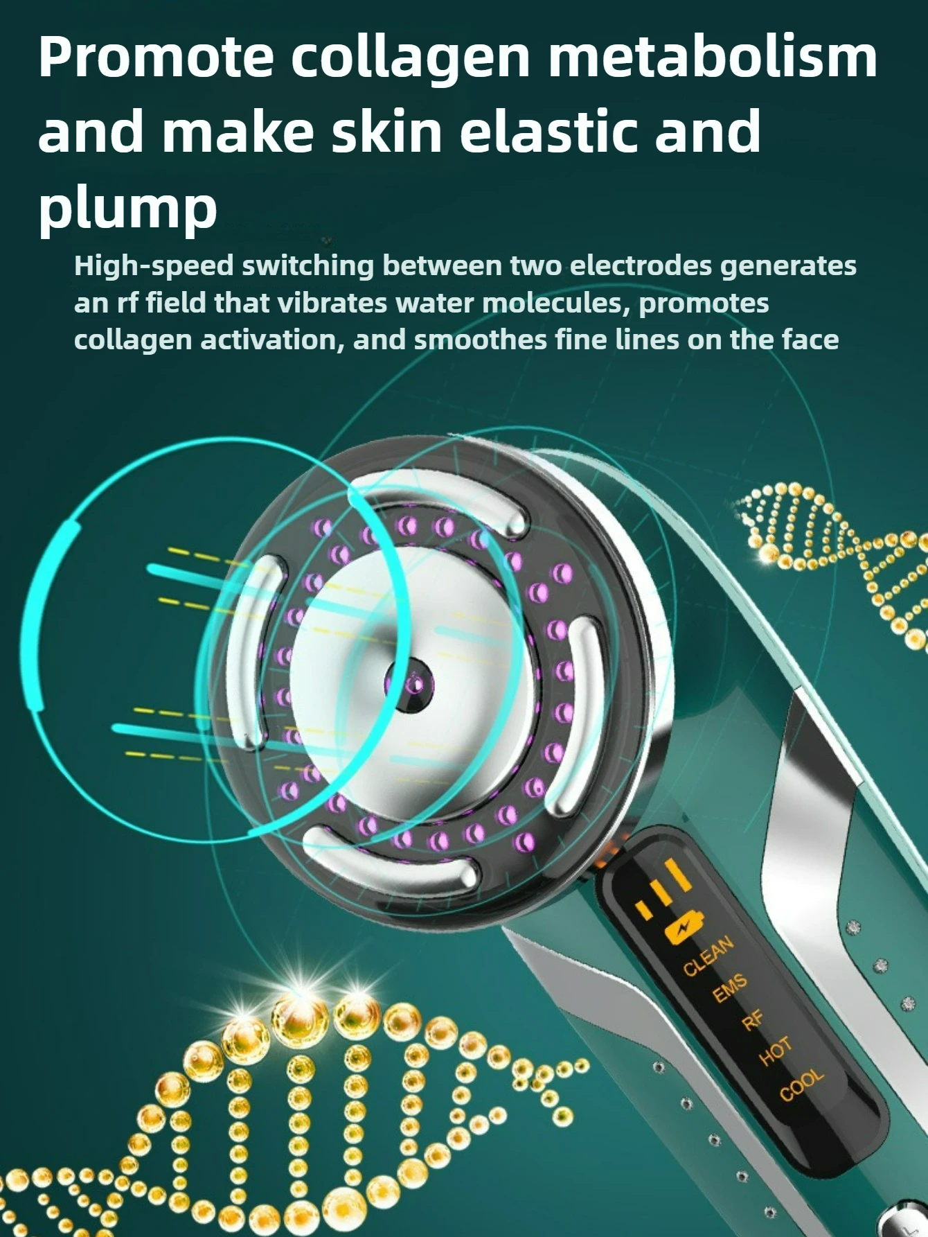 جهاز التجميل من الجيل التالي لعام 2026 Micro RF IPL EMS أوضاع ساخنة وباردة لرفع الوجه الاحترافي وتجديد شباب البشرة #3