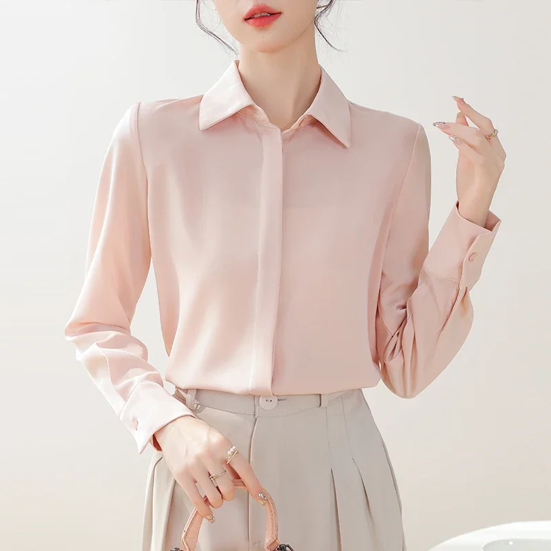 Fashion Turn Down Collar Women Shirt White Black Long Sleeve Shirt Blouse Women Tops Camisas Blusa Blusas Camisas De Mujer M318