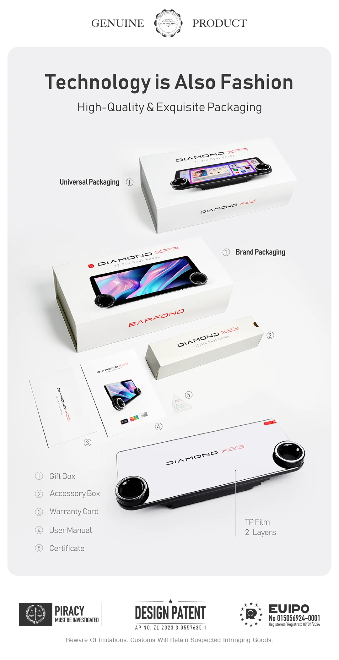 X23 Schermo CarPlay wireless per fotocamera da 360 gradi per navigazione universale per auto Adroid Wifi Bluetooth Radio Lettore DVD per auto intelligente