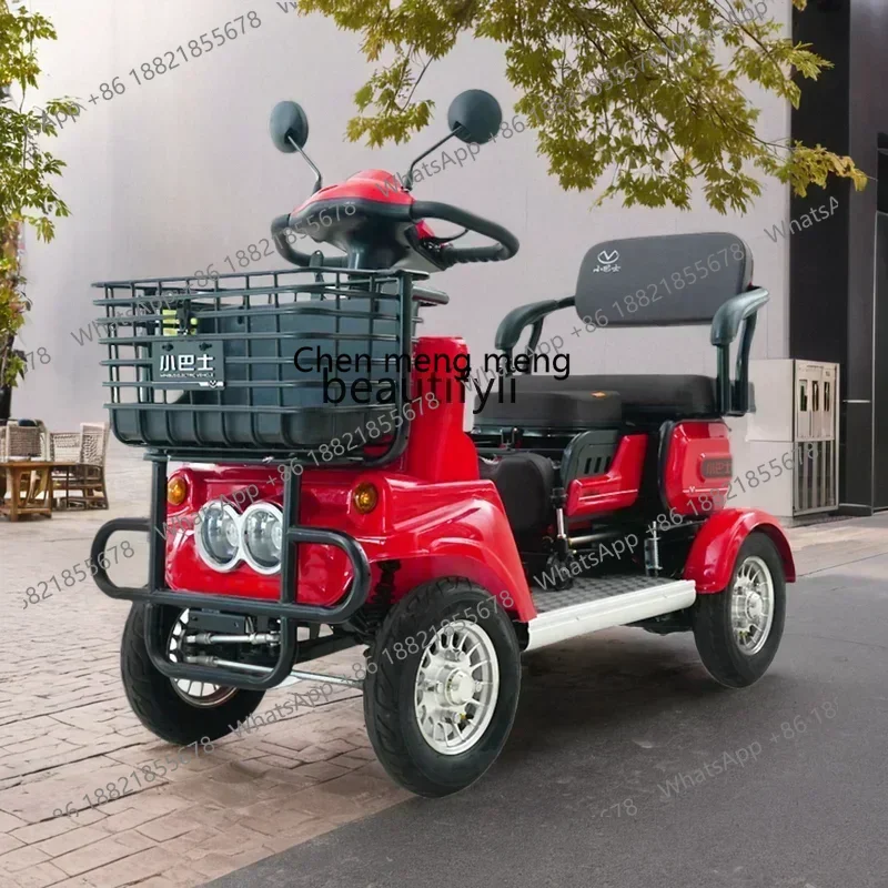 New arrive Small bus high-end new electric four-wheeler elderly scooter four-wheel electric vehicle elderly moped
