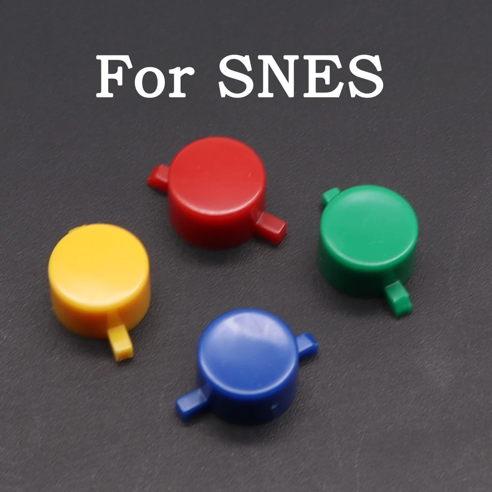 1Set For SNES ABXY Buttons Conductive Rubber Pad Set For Nintend Super Famicom SFC Controller A B X Y DIY Plastic Key Kit