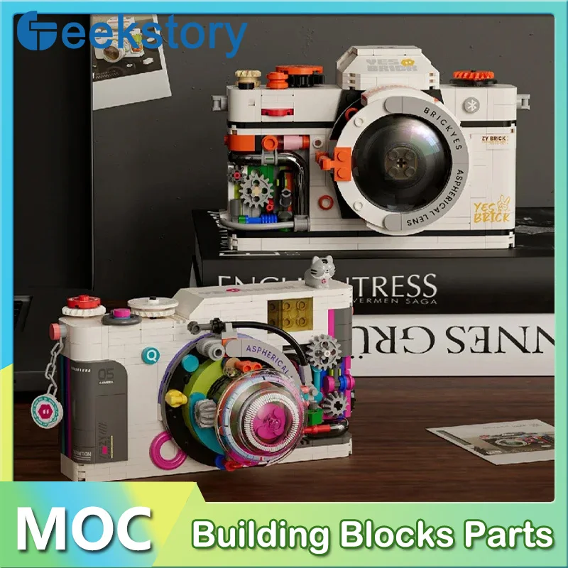 

New Retro Camera Micro Model Building Blocks Set Assembled Birthday Gifts Collectible Toys Ornaments MOC Bricks Sets for Kids