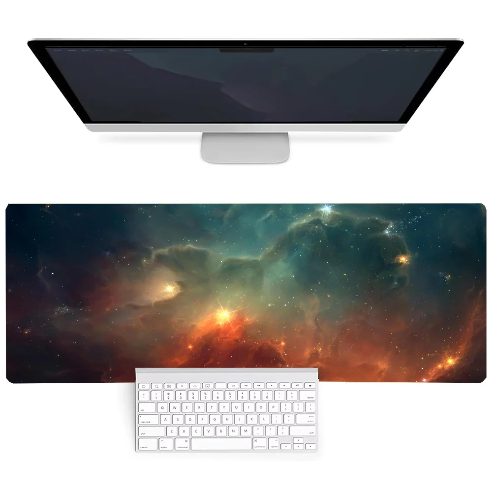1pc Hot Space Paintings Galaxy Non-slip Mouse Pad Suitable For Office Computers Laptops E-sports Game Desk Mats XXL Keyboard