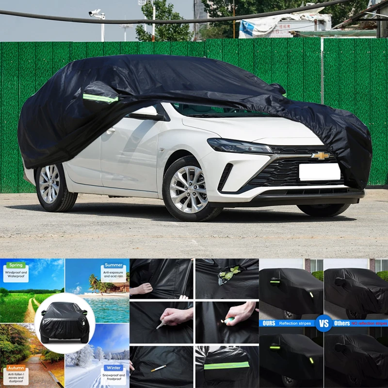 

Всепогодные автомобильные чехлы для Chevrolet Monza 6-в-1, водонепроницаемые, пылезащитные, УФ-защитные, снежные, устойчивые к царапинам, защита