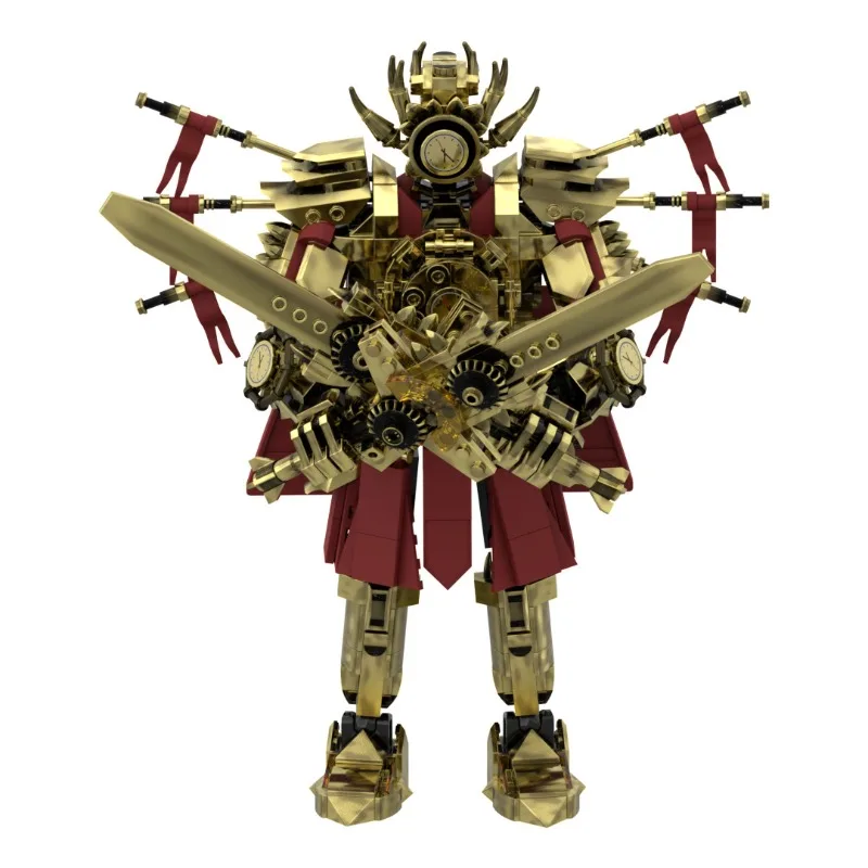 759-częściowy Steampunkowy Robot Mechaniczny, Zestaw Modelarski z Ruchomymi Kołami Zębatymi, Kolekcjonerski Projekt Budowlany dla Nastolatków i Dorosłych