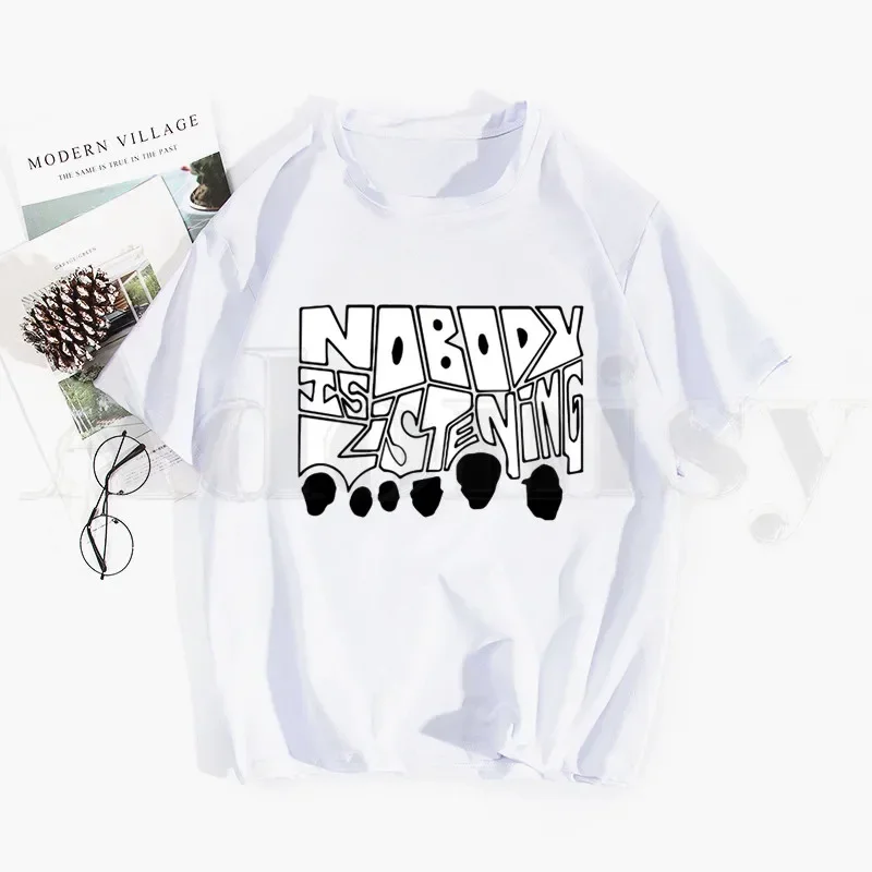 Nobody Is Listening Harajuku Zayn Malik Tshirt Hip Hop Girl Print Top Tees Harajuku Tshirts Fashion Summer T-shirt