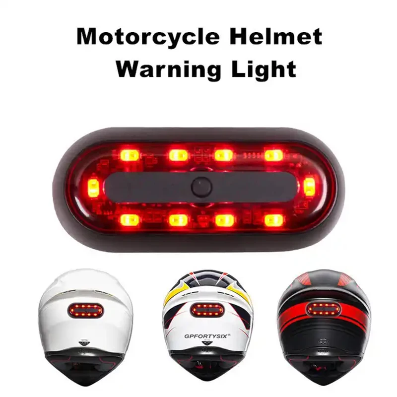 

USB Chargeable Helmets Smart Sight Bicycle Safety Signal Warning Motorcycle Led Helmet Night Light Strip Backpack Safety