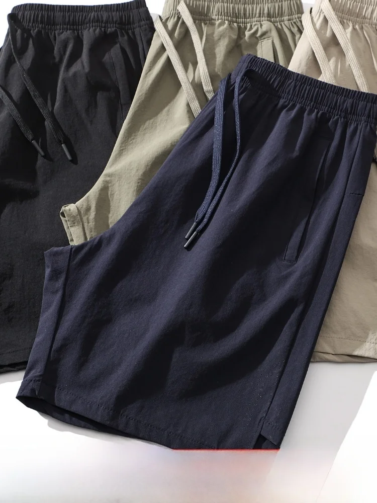 

Quick Dry Breathable Summer Men's Outdoor Lightweight Ice Silk Elastic Loose Casual Shorts Commute Series Fashionable Urban
