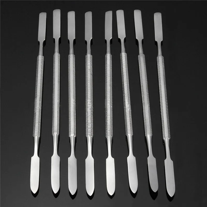 1/3/8/10PCS Dental Spatula Stainless Steel Mixing Spatule Double Ended Nail Makeup Foundation Eyeshadow Mixing Stick Color Tools