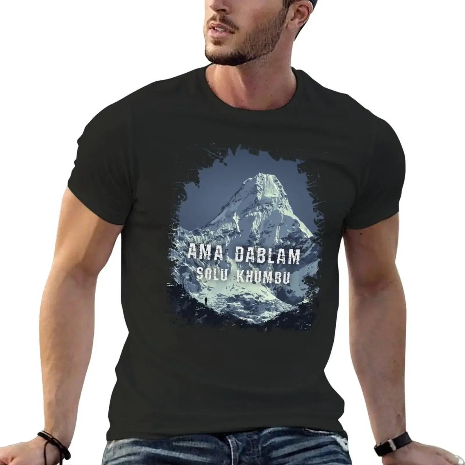 Ama Dablam - Solu Khumbu - Nepal T-Shirt vintage graphic tee basketball graphic tees custom t shirt compression shirt men