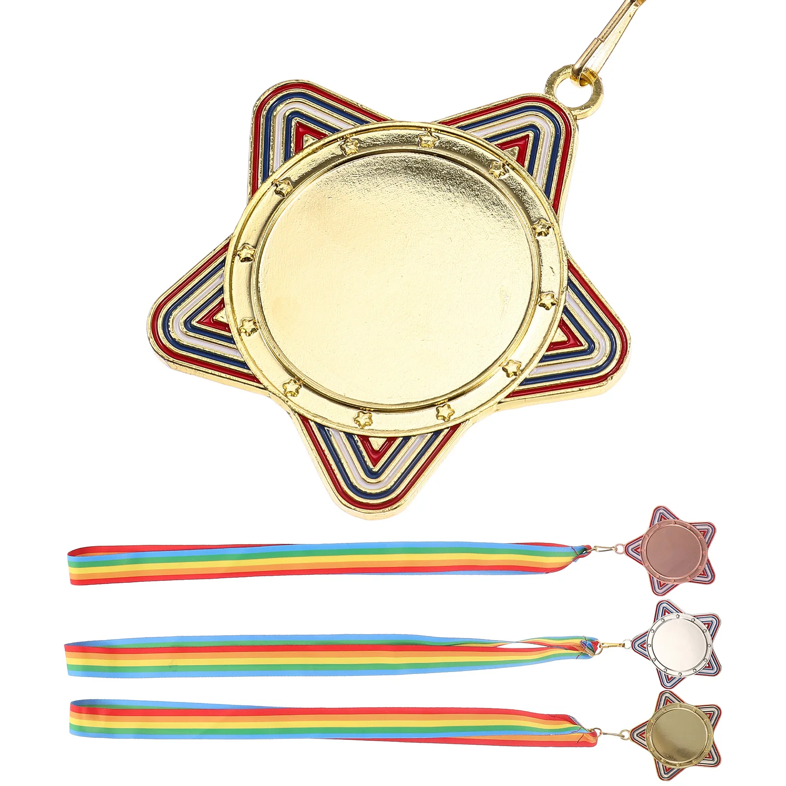 

3 Pcs The Medal Preschool Medals Award for Kids with Neck Ribbon Golden Retriever
