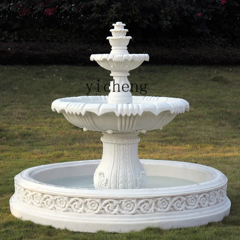 XL courtyard flowing water fountain ornament outdoor villa garden decoration fish pond landscape