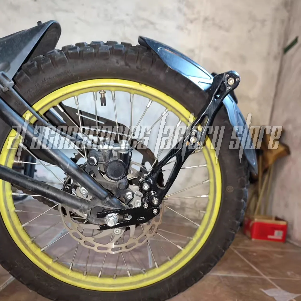 

Adjustable imitation carbon fiber aluminum alloy rear wheel fender universal extender accessories suitable for Cineco EX1 EX2