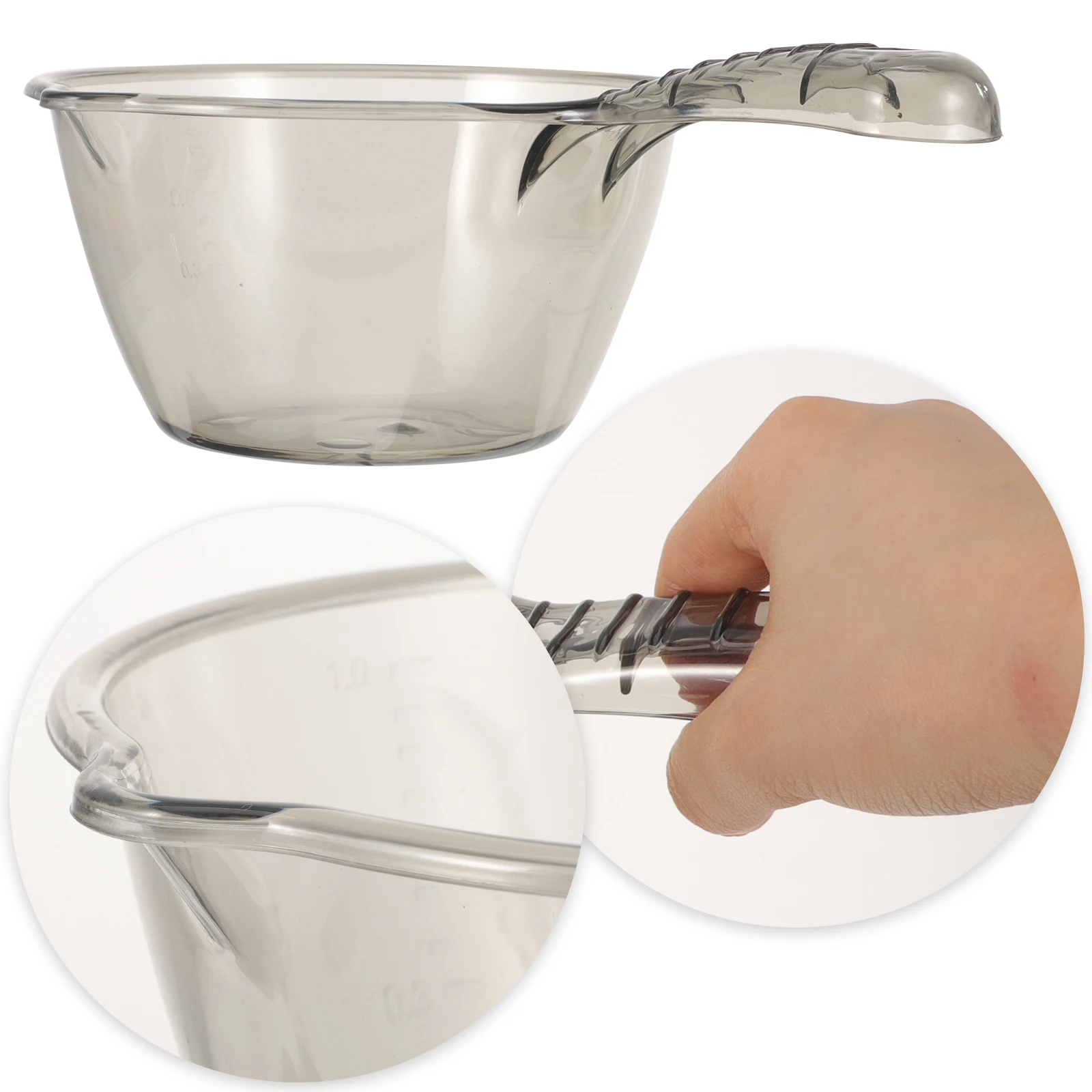 

2pcs Thickened Water Scoop Large Capacity Kitchen Ladle Handle Garden Watering Household Multipurpose Bath Laundry