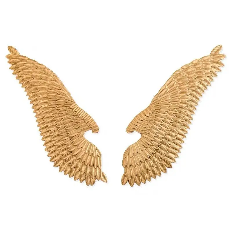 Retro decoration industrial wind wrought iron wings bar wall decorations take pictures of background wall props