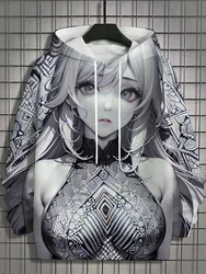 Autumn and Winter Men's Sports Hoodies Unisex 3D Printing HD Anime Girl Printing Hoodies Harajuku Fashion Pullovers