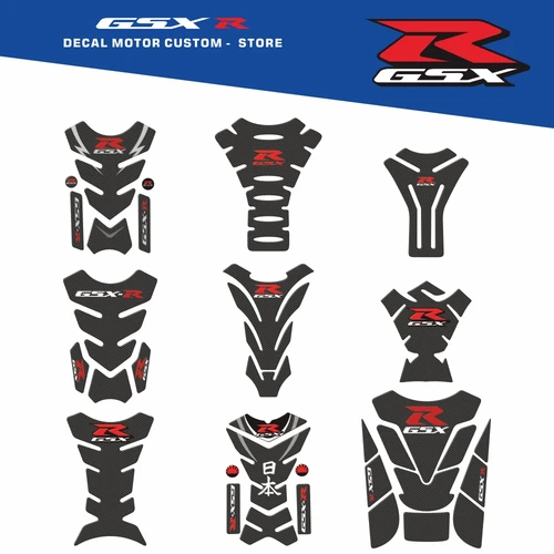 Pegatinas 3D para motocicleta, accesorios, pegatinas de protección de tanque de combustible, carbono adecuado para SUZUKI GSXR GSX-R 250 600 750 1000 1300 150