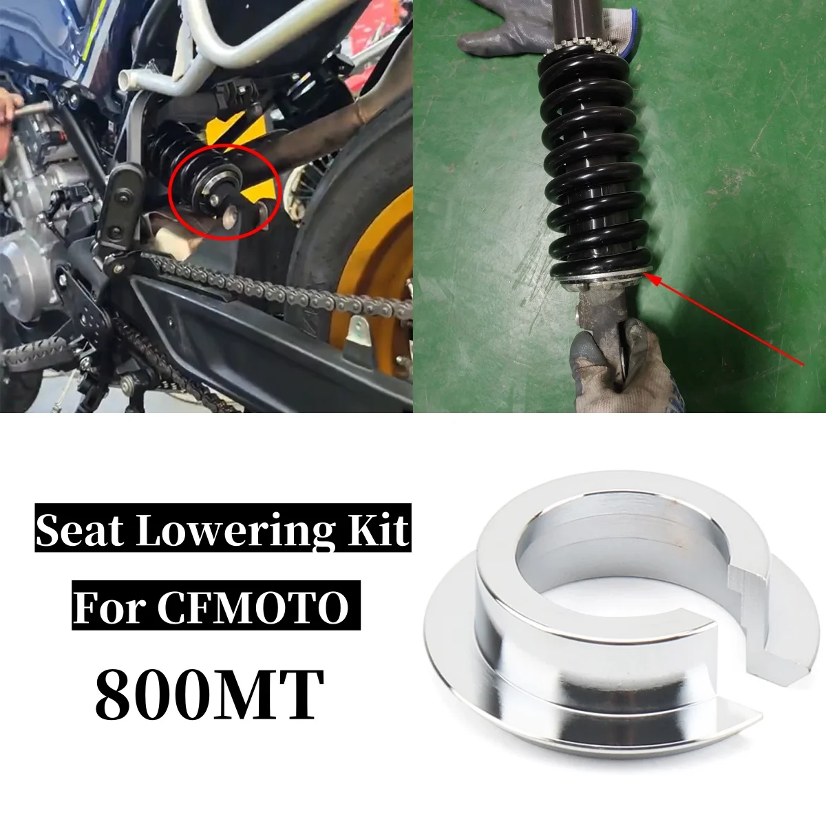

Seat Lowering Kit For CFMOTO CF MOTO 800MT MT800 MT 800 MT CF800MT Motorcycle Accessories Rear Shock Absorber Lowing Lower Guide