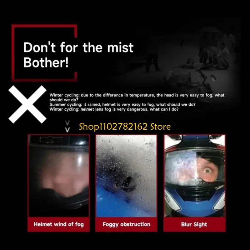 

547B Anti Fog Film for FF908 Motorcycle Helmets Visors Ensures Fit and Clear Sight in Various Weather Conditions