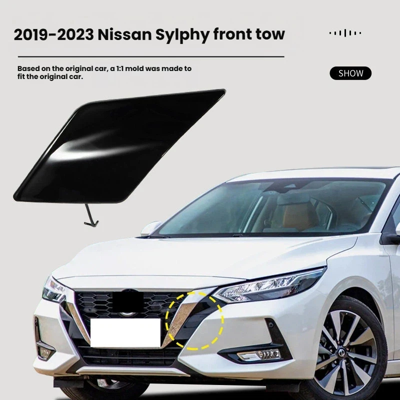 2019-2023 For New Sylphy 2019-2021 For Teana Front Bumper Tow Hook Cover Towing Eye Cap Accessories