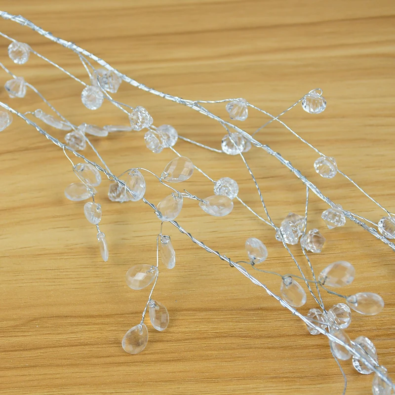 100/120/150cm Acrylic Crystal Beads Curtain Garland Droprain Bead Branch String Crystal Bead Wedding Party Decoration Supplies