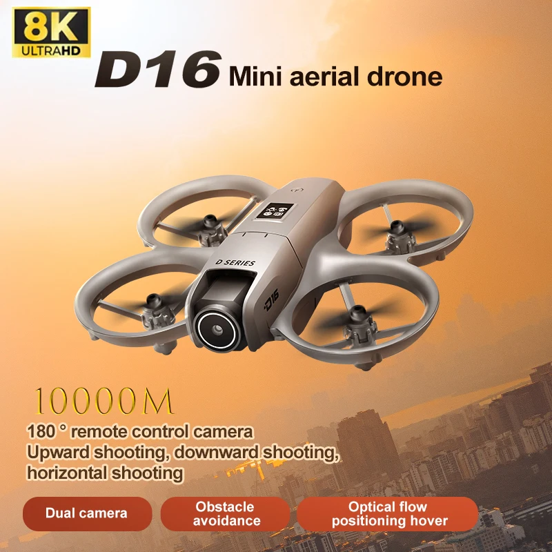 

New Drone, 8K Hd Camera, Unique Mini Design, Easy to Operate Suitable for Beginners, 180 ° Electrically Adjustable Camera